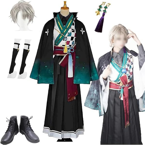 Amazon.co.jp: 甲斐田晴 浴衣 和服 セットアップ コスプレ衣装